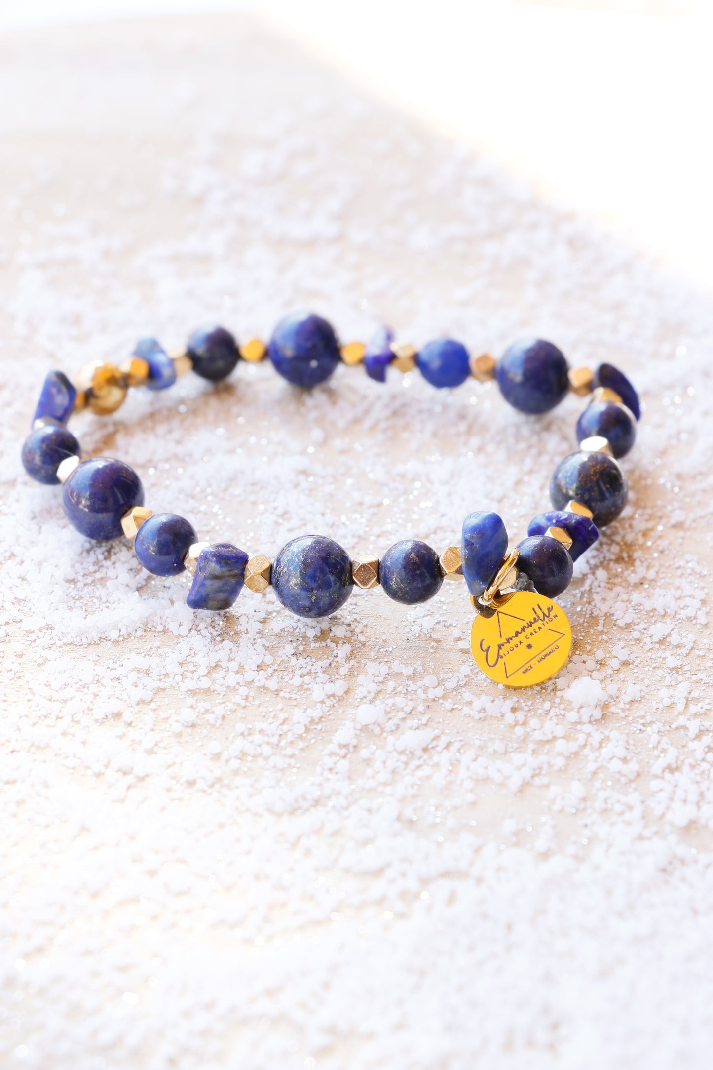 Bracelet JÑĀNA en Lapis Lazuli – Intuition & Communication Authentique