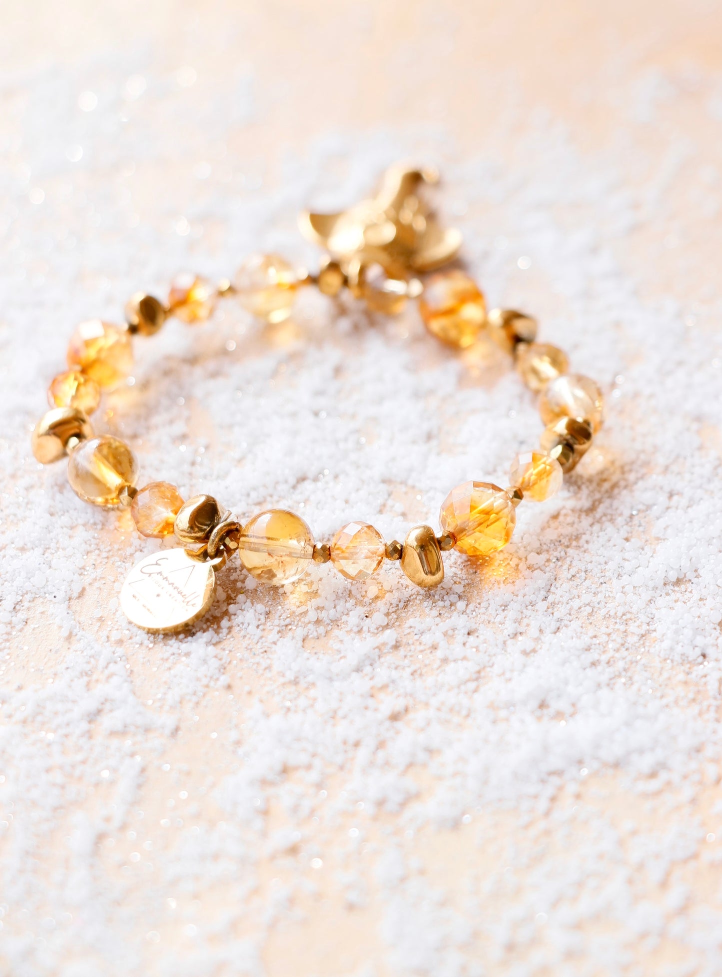 Bracelet LAKSHMI Abondance & Énergie Positive en Citrine