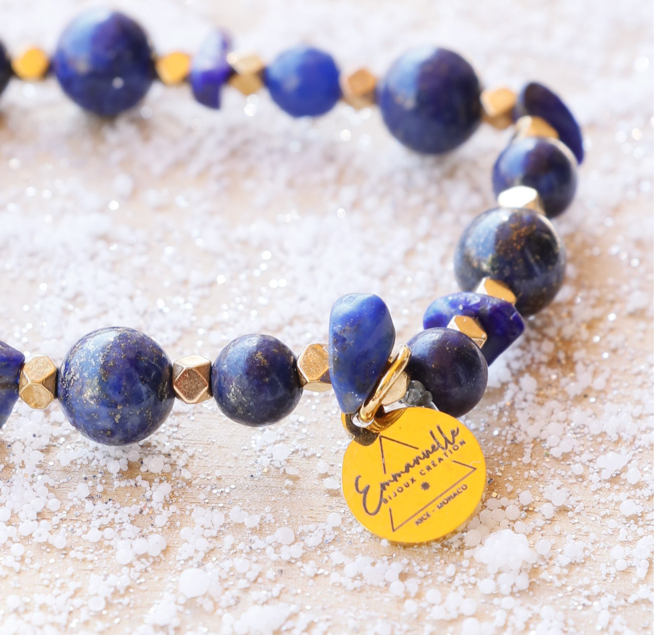 Bracelet JÑĀNA en Lapis Lazuli – Intuition & Communication Authentique