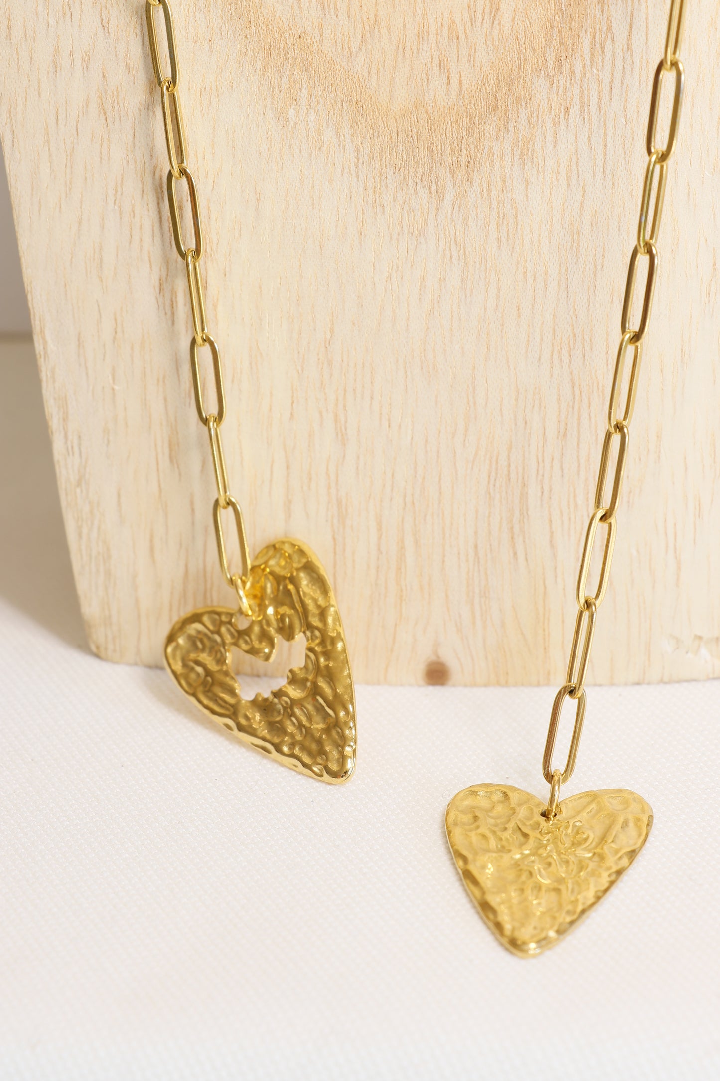 Collier écharpe Maya en Labradorite Protection & Régénération Énergétique pendentifs cœurs