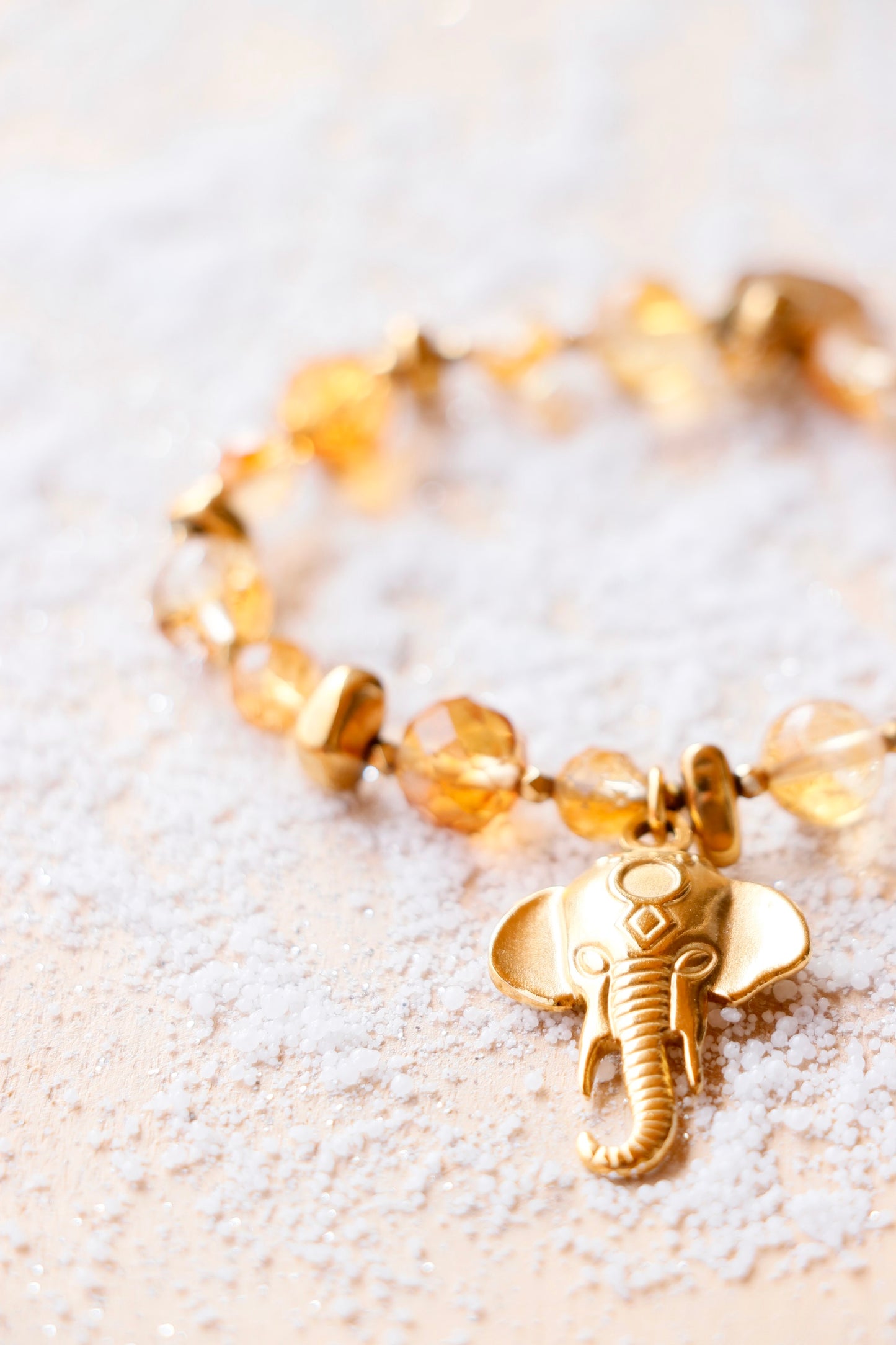 Bracelet LAKSHMI Abondance & Énergie Positive en Citrine