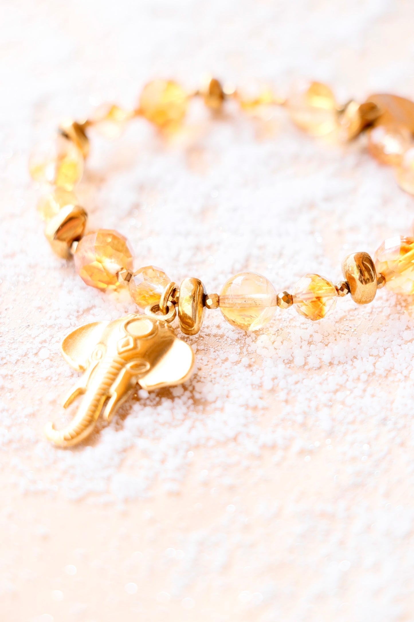 Bracelet LAKSHMI Abondance & Énergie Positive en Citrine