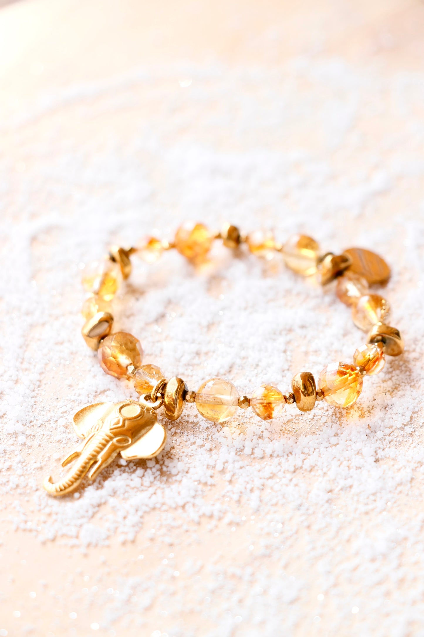 Bracelet LAKSHMI Abondance & Énergie Positive en Citrine