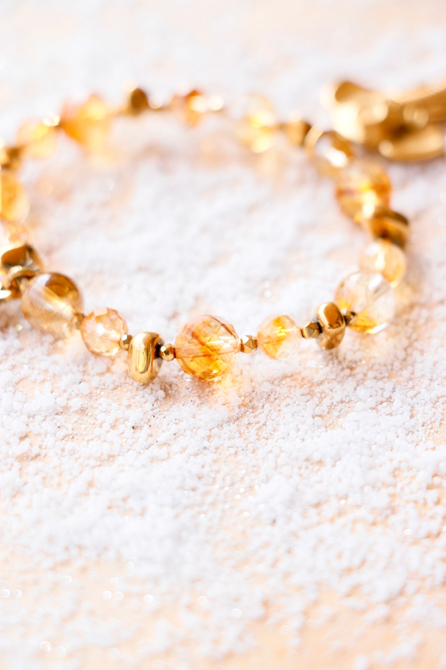 Bracelet LAKSHMI Abondance & Énergie Positive en Citrine