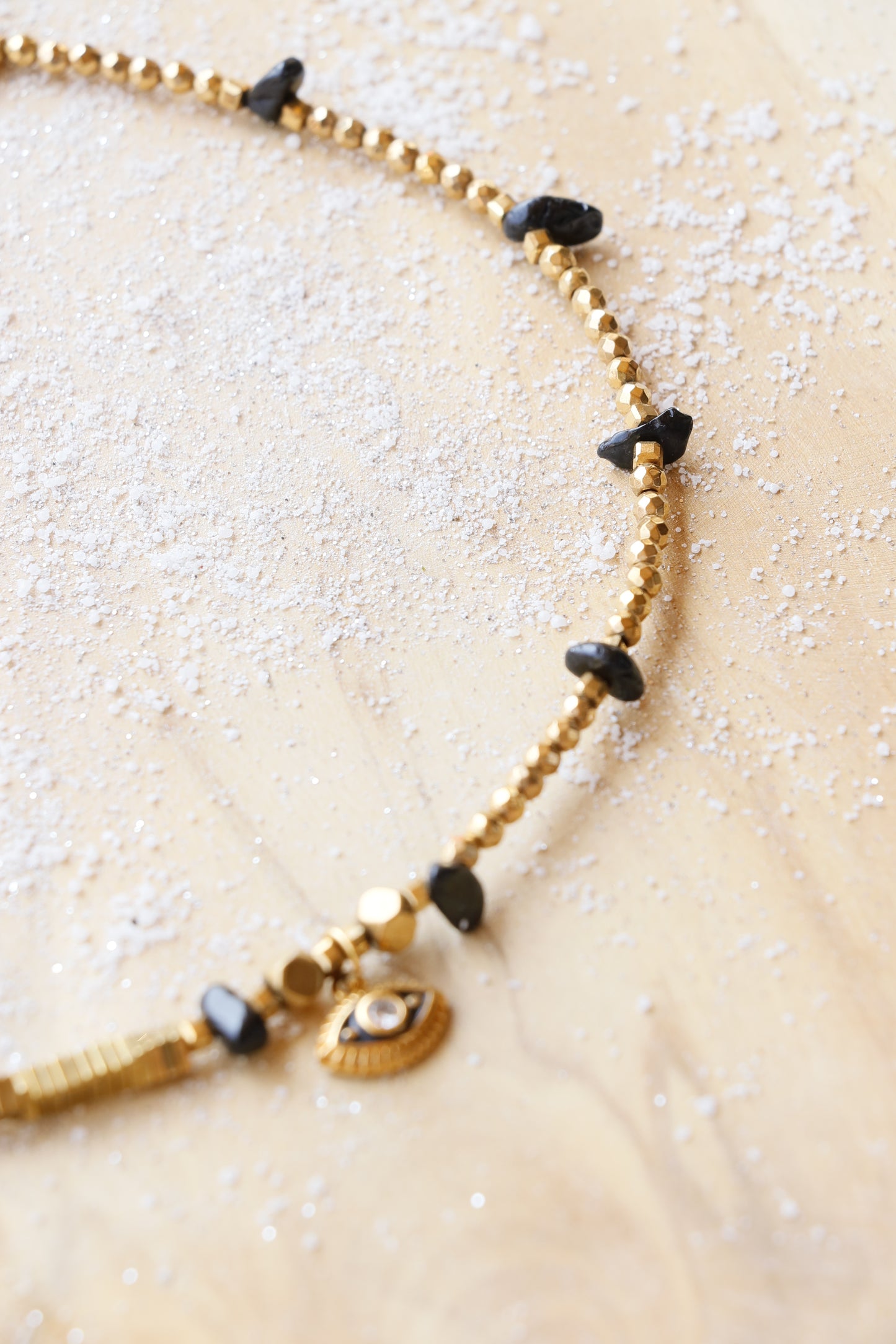 Collier Tour de cou en Tourmaline Noire KSHAMA Protection & Ancrage