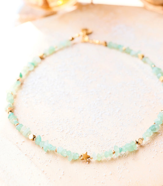 Collier Tour de Cou SAMATA – Chance & Harmonie en Aventurine