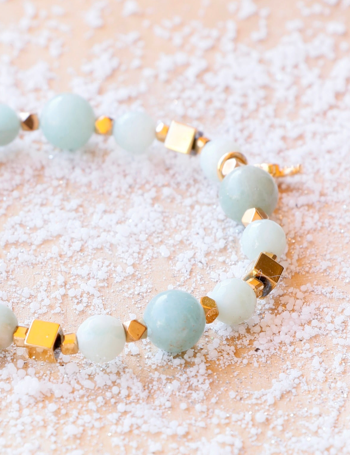 Bracelet SARASVATI en Amazonite – Communication apaisée & Harmonie intérieure
