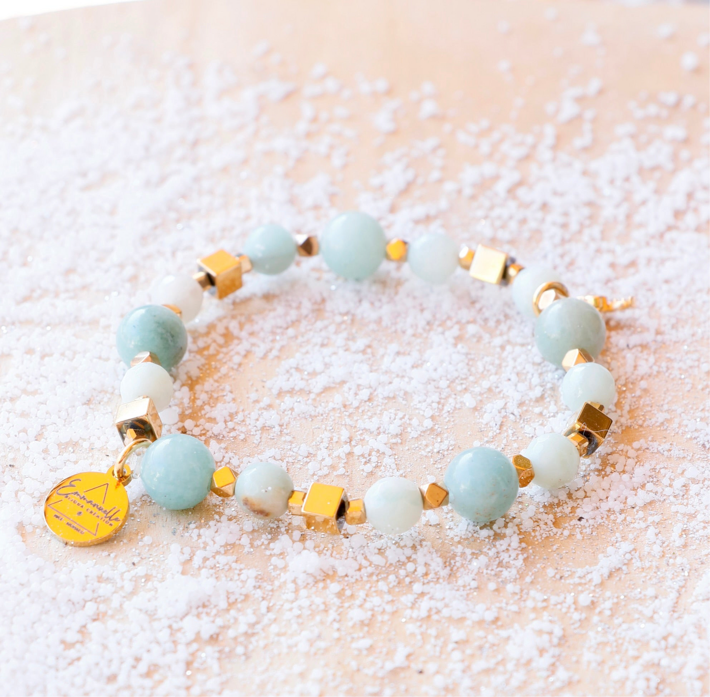 Bracelet SARASVATI en Amazonite – Communication apaisée & Harmonie intérieure