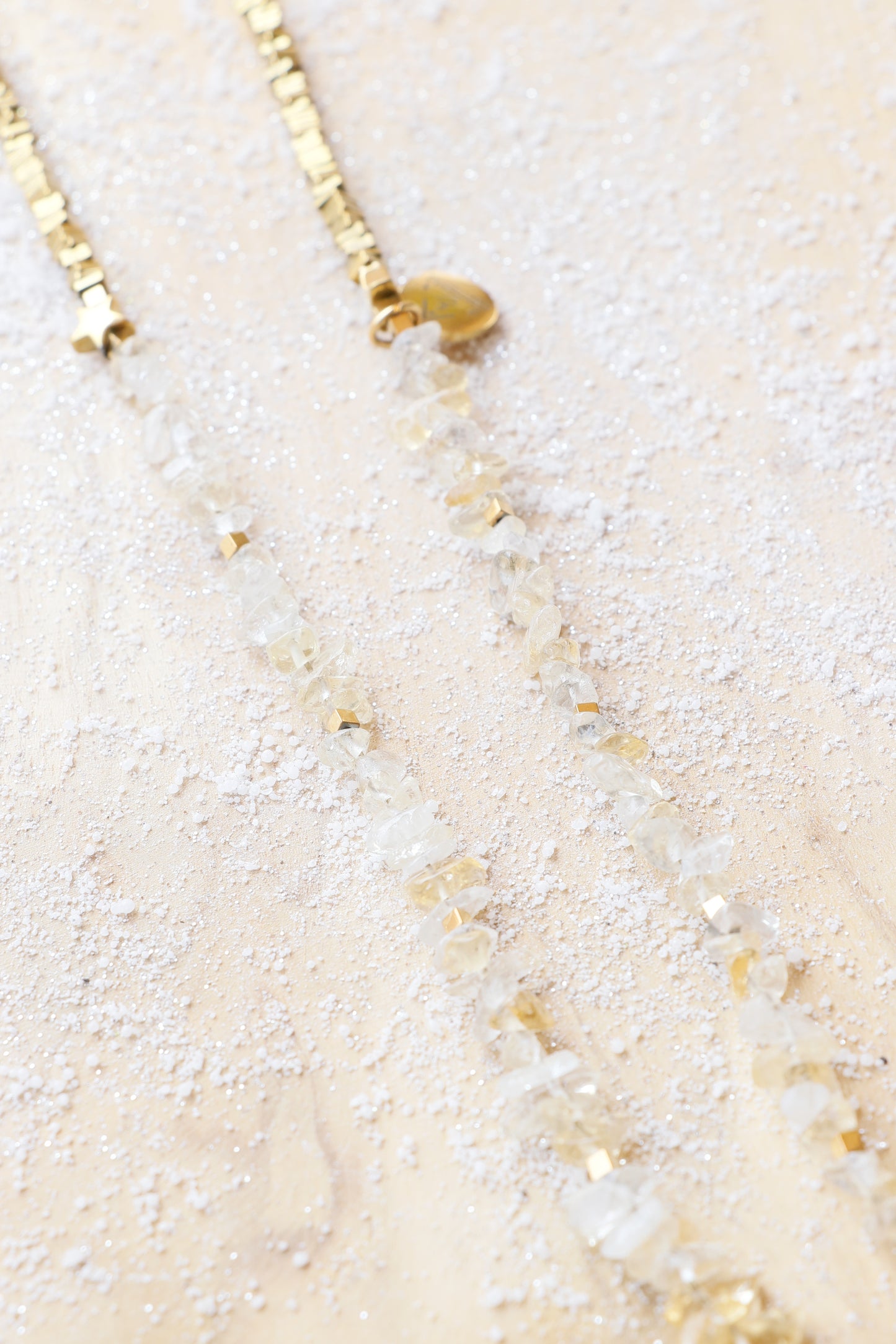 Chainette à lunette LAKSHMI en Citrine – Abondance & Énergie Positive