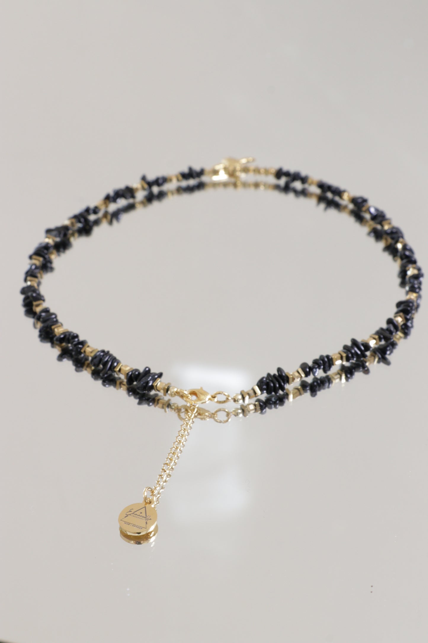 Collier Tour de cou en Tourmaline Noire KSHAMA Protection & Ancrage