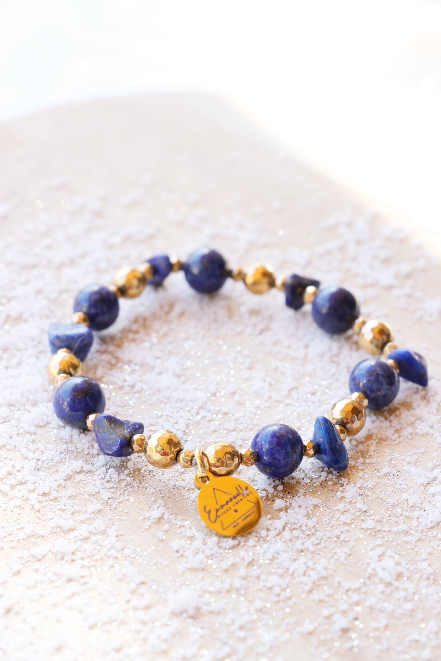 Bracelet JÑĀNA en Lapis Lazuli – Intuition & Communication Authentique