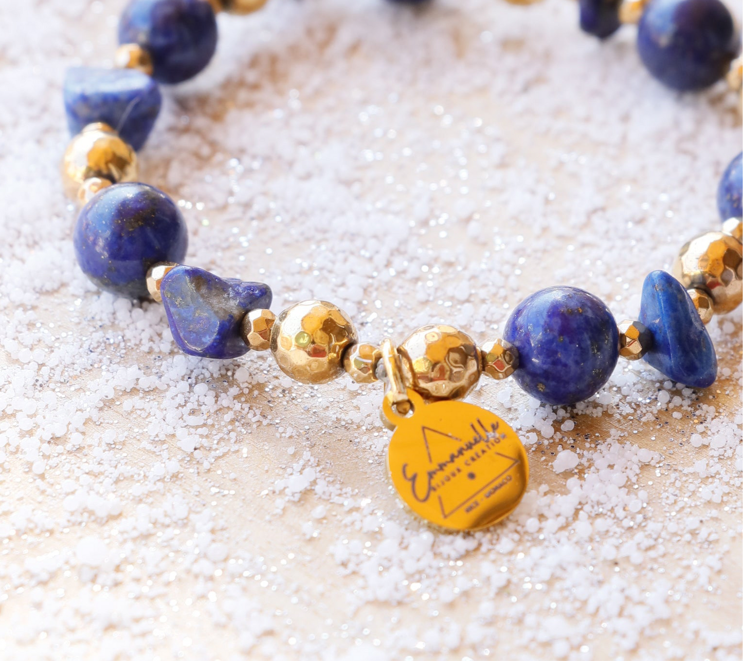 Bracelet JÑĀNA en Lapis Lazuli – Intuition & Communication Authentique