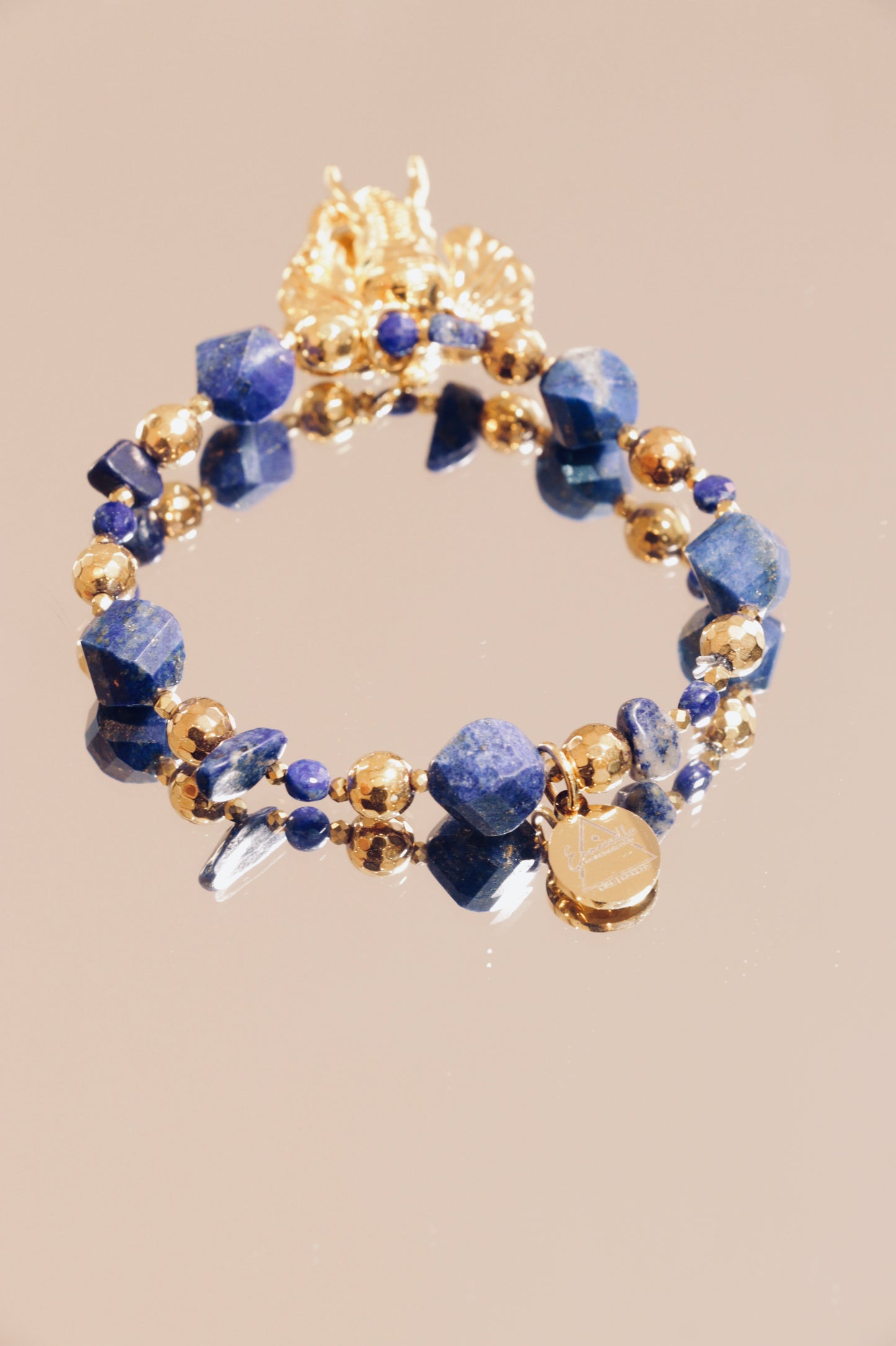 Bracelet JÑĀNA en Lapis Lazuli – Intuition & Communication Authentique