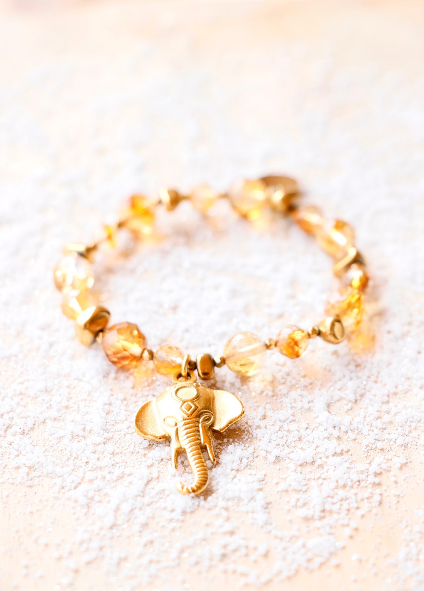 Bracelet LAKSHMI Abondance & Énergie Positive en Citrine