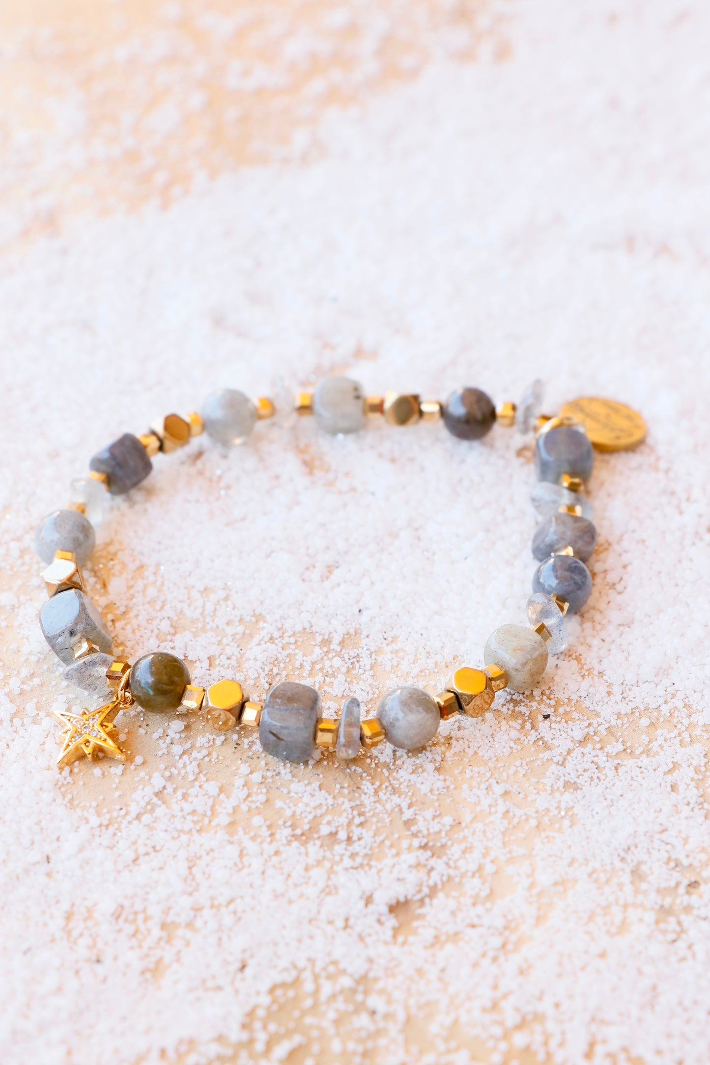 Bracelet Étoile MAYA Protection & Régénération Énergétique en Labradorite