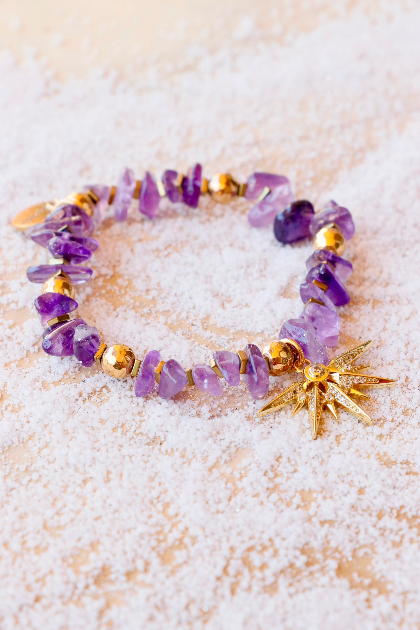 Bracelet MANTRA - Apaisement & Clarté Mentale en Améthyste