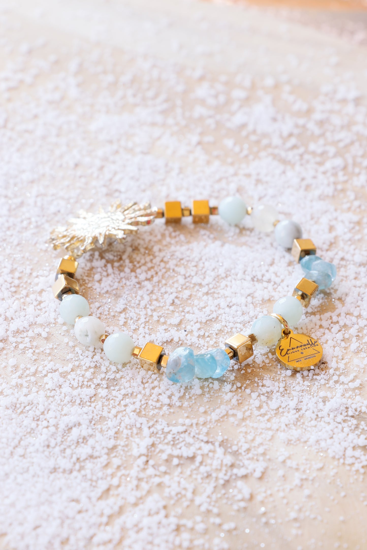 Bracelet SARASVATI en Amazonite – Communication apaisée & Harmonie intérieure