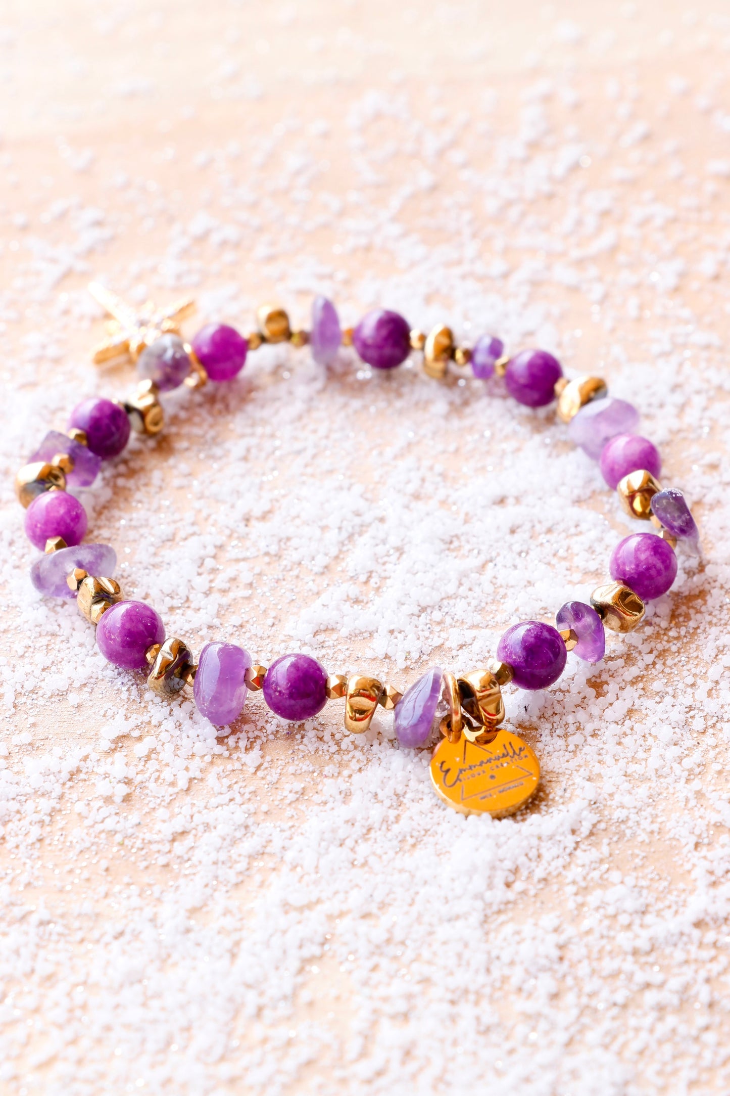 Bracelet MANTRA - Apaisement & Clarté Mentale en Améthyste