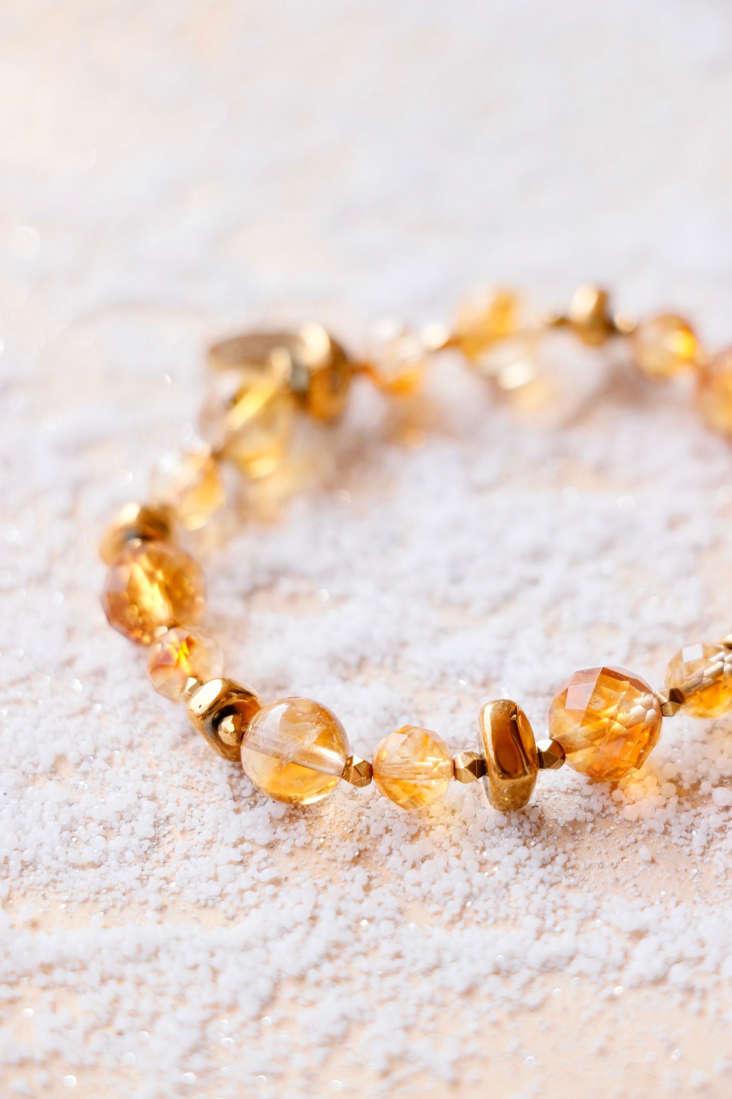 Bracelet LAKSHMI Abondance & Énergie Positive en Citrine