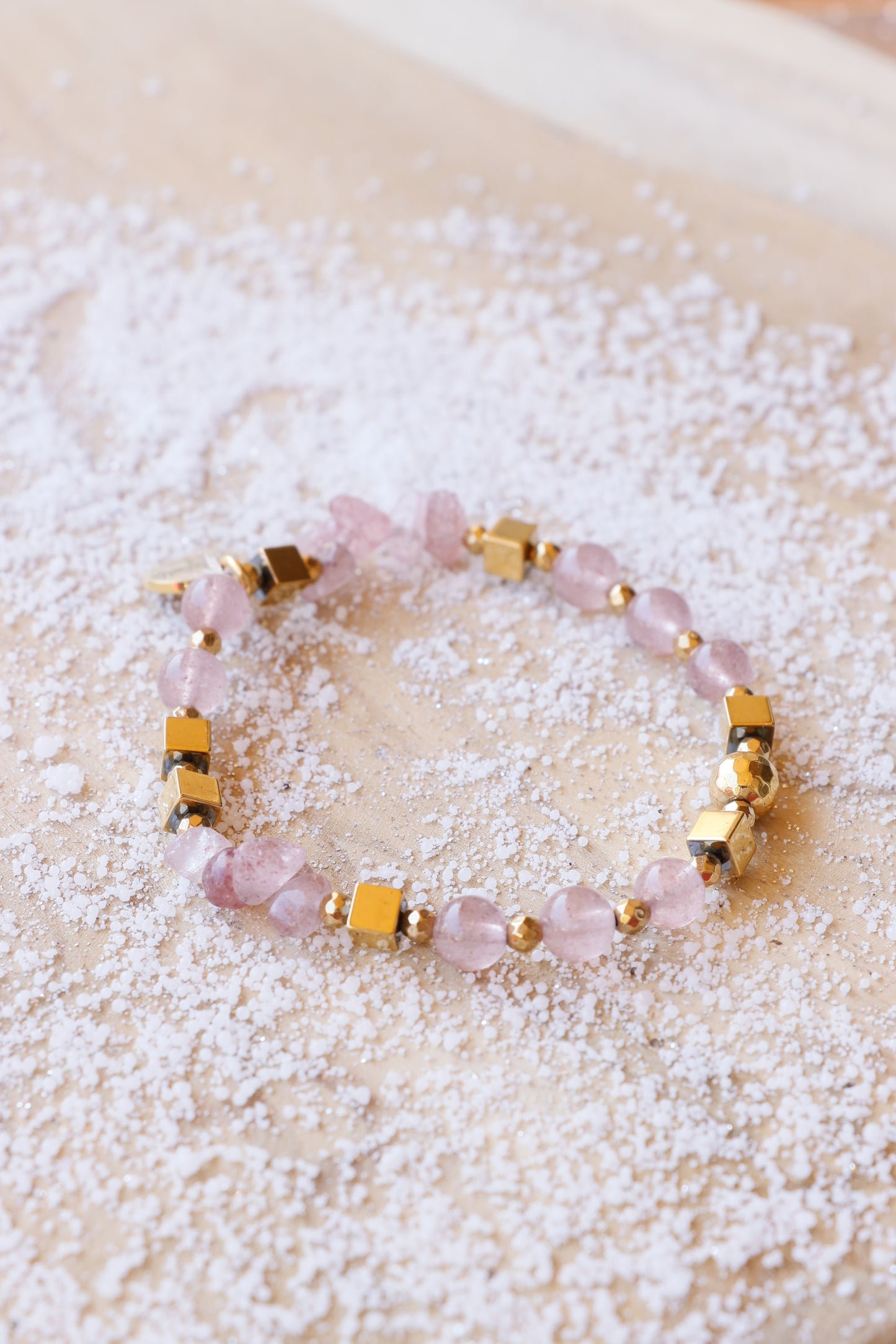 Bracelet RASA en Quartz Framboise – Joie de vivre, Douceur & Amour de soi