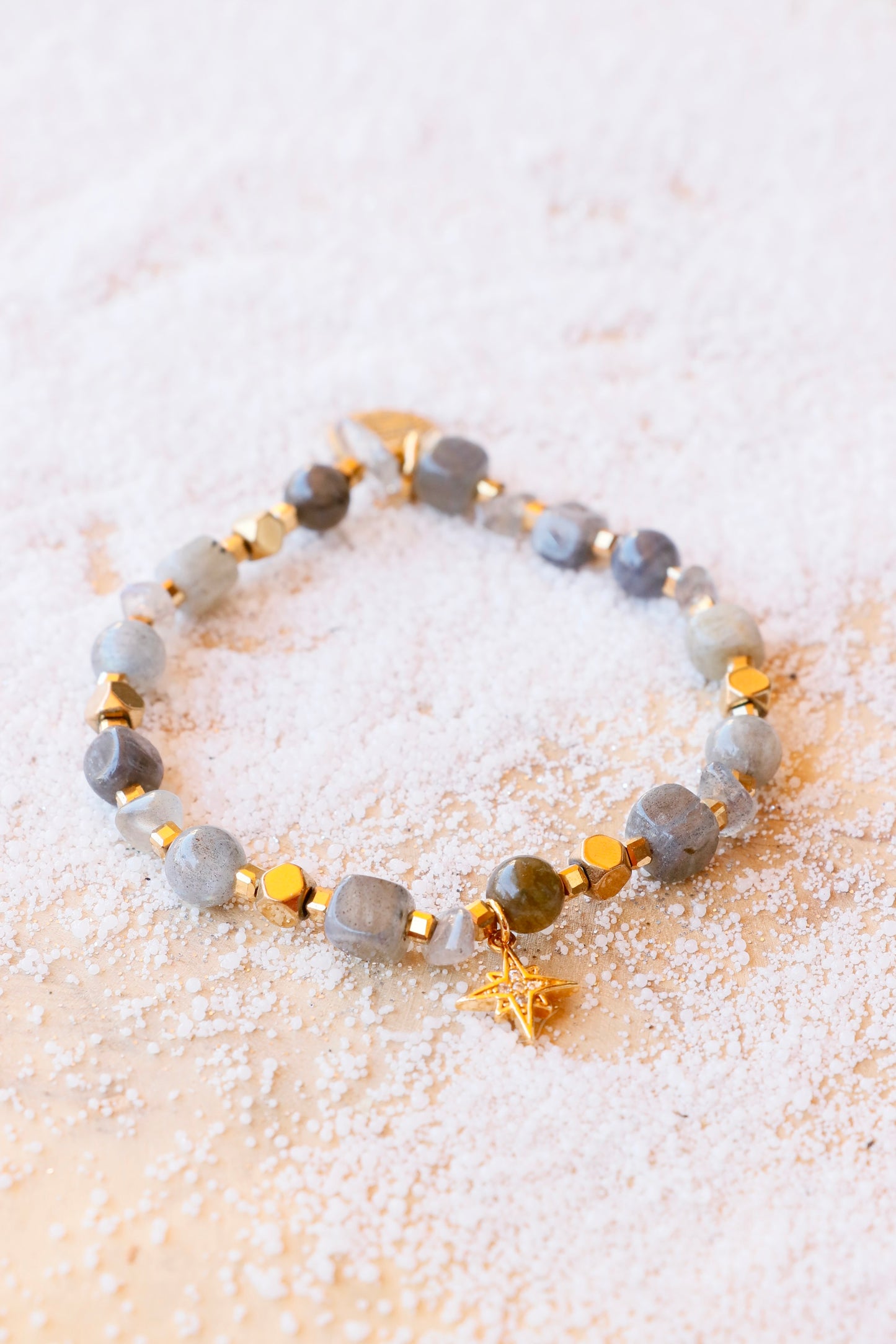 Bracelet Étoile MAYA Protection & Régénération Énergétique en Labradorite