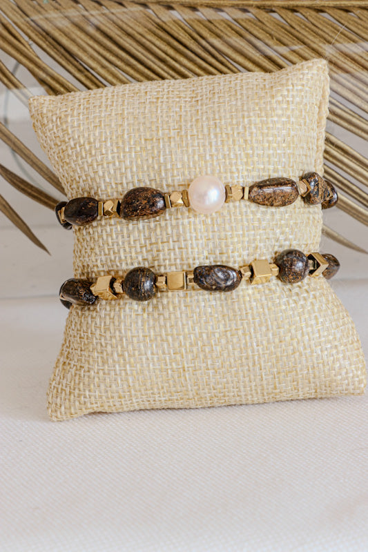 Bracelet Simple SADHANA Protection & Stabilité en Bronzite