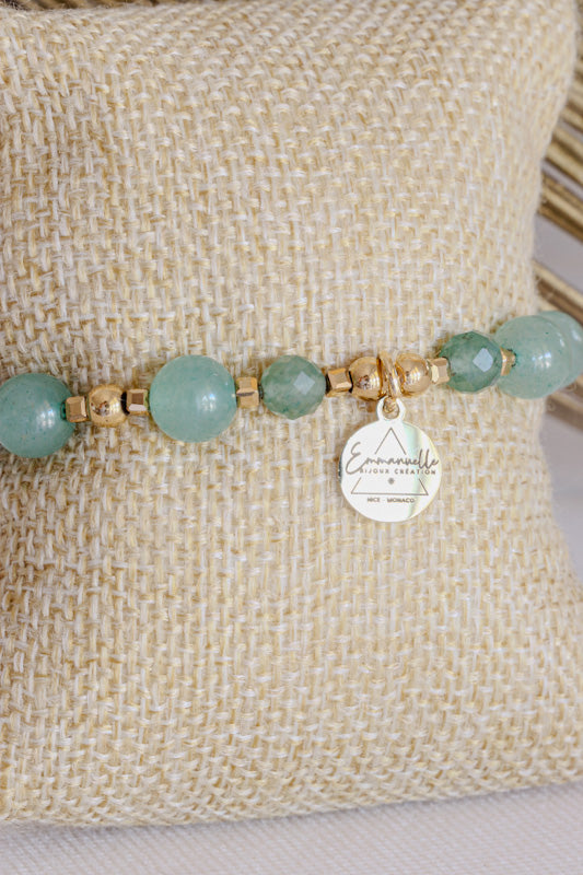Bracelet SAMATA pendentif étoile pour la Chance et l'Harmonie en Aventurine