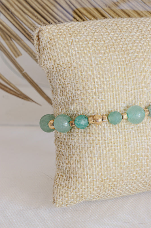 Bracelet SAMATA pendentif étoile pour la Chance et l'Harmonie en Aventurine