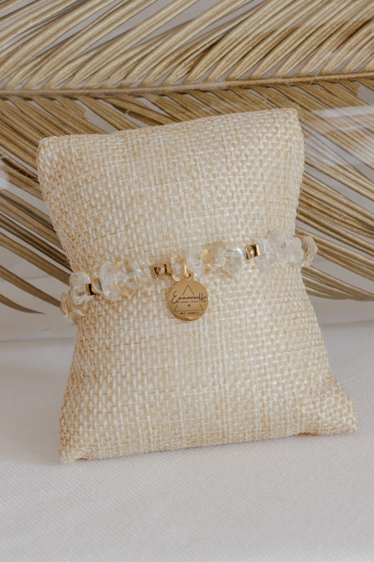 Bracelet LAKSHMI Collection White Pearl - Abondance & Énergie Positive en Citrine
