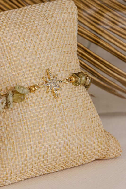 bracelet grenat vert emmanuelle bijoux creation