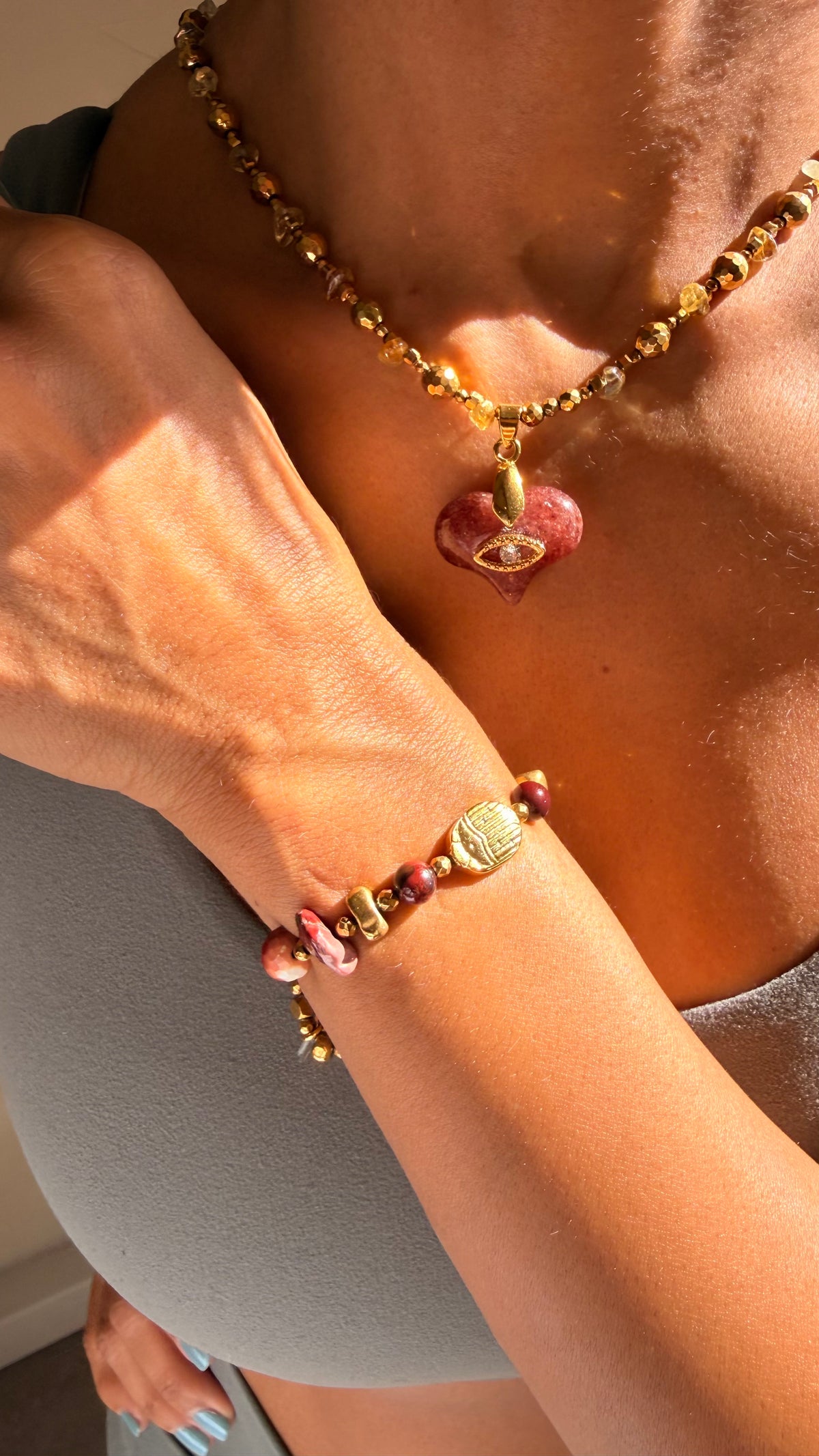 AUDACE — Bracelet scarabée en Mokaïte | Confiance & Passage à l’action