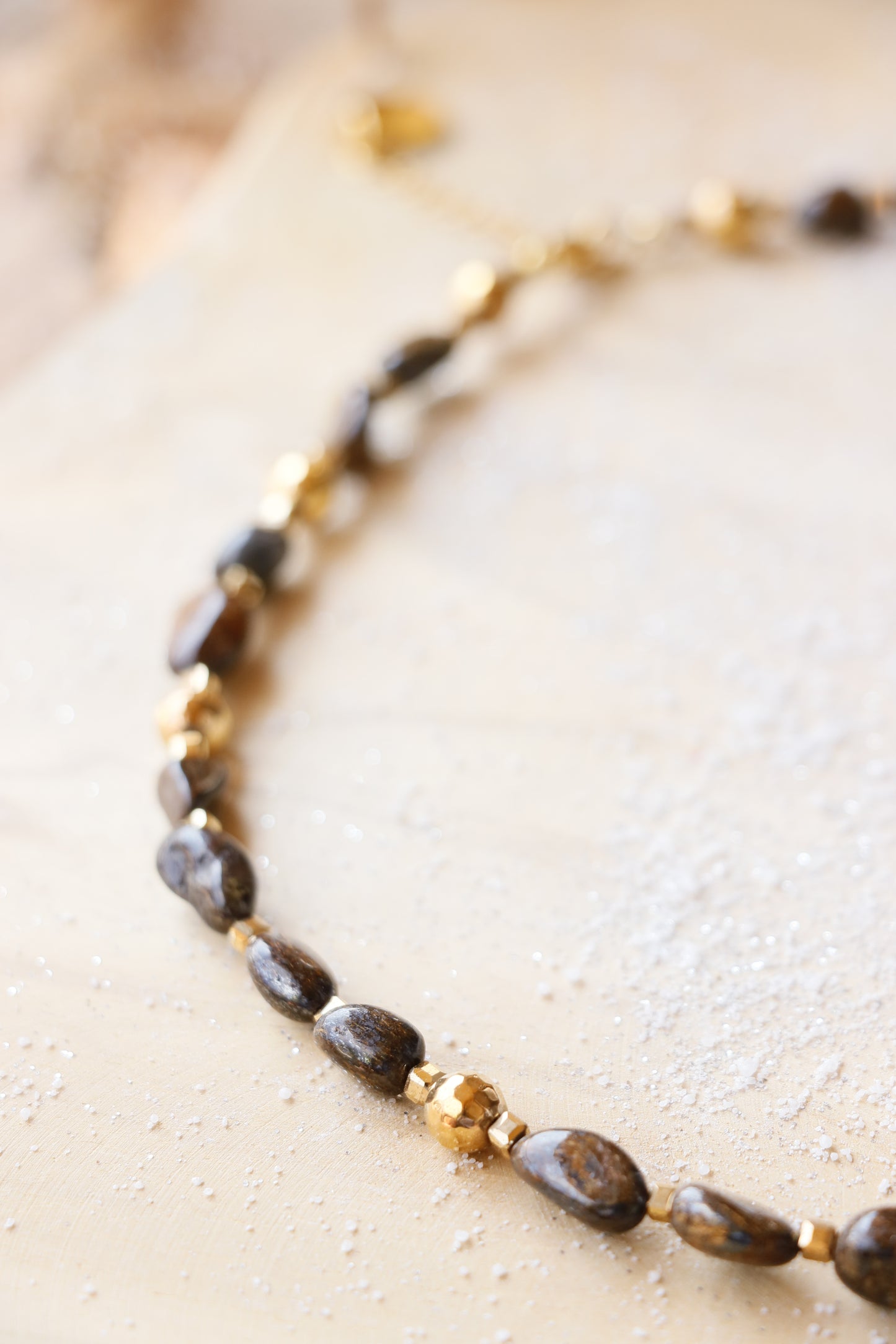 Collier pendentif Étoile SADHANA – Protection & Stabilité en Bronzite