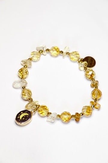 Bracelet Lune DHANAYA en Citrine