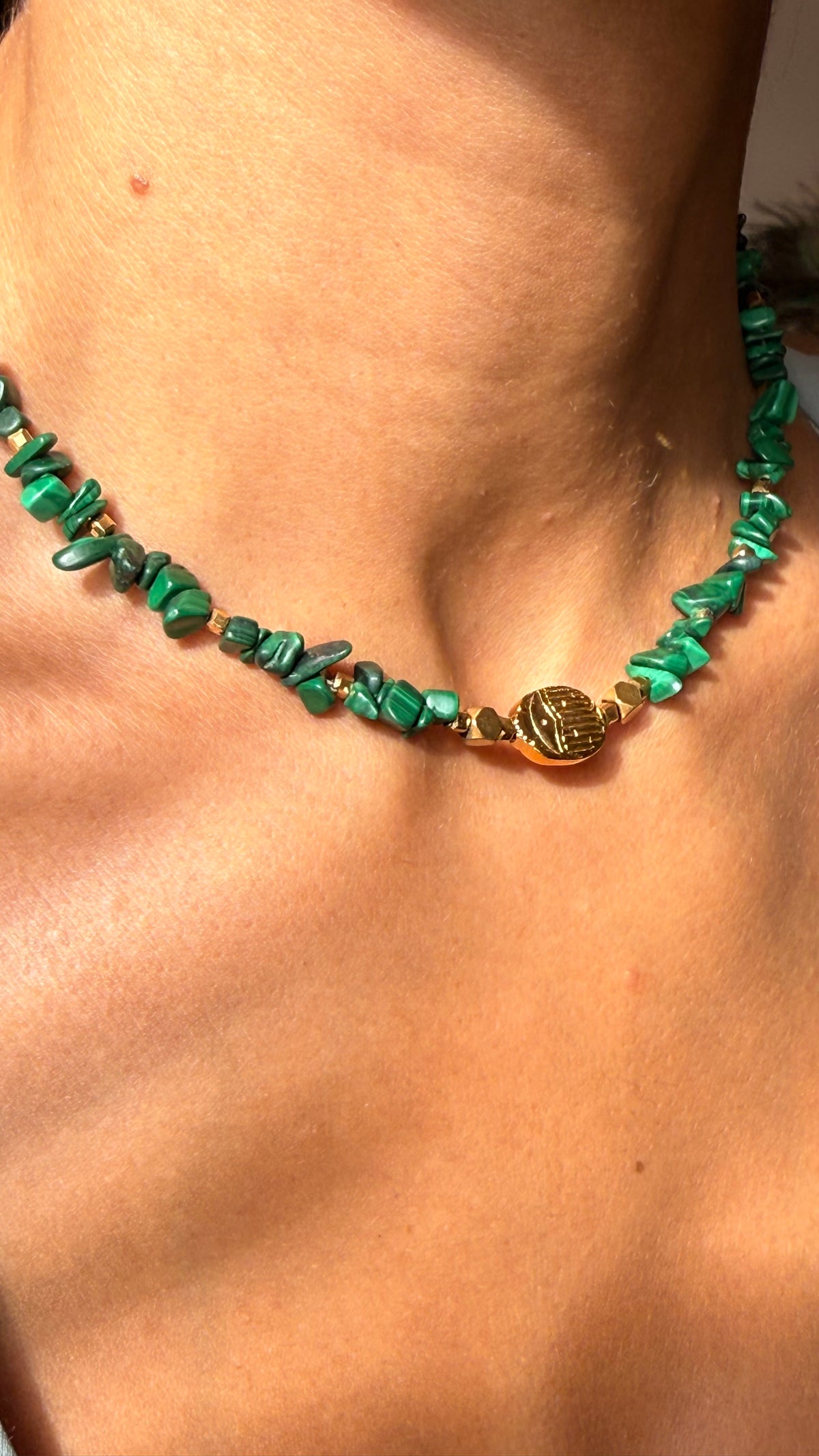 ALTER — Collier Tour de Cou en Malachite | Régénération & Équilibre intérieur