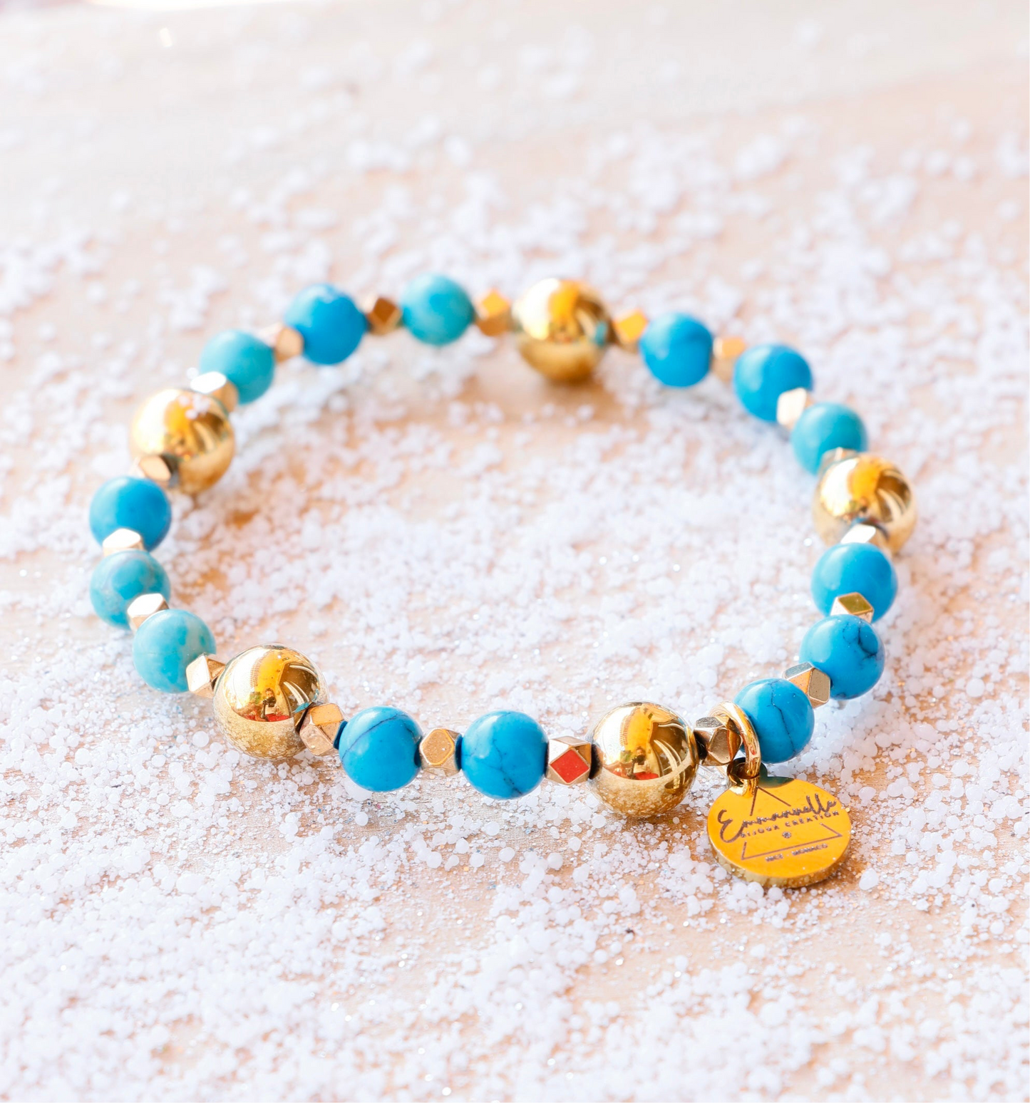 Bracelet simple VAK en Turquoise – Protection & Communication Authentique