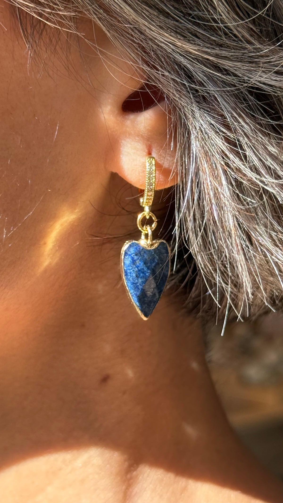 RIVAGE — Boucle d’oreille en Lapis-Lazuli Naturel | Communication authentique
