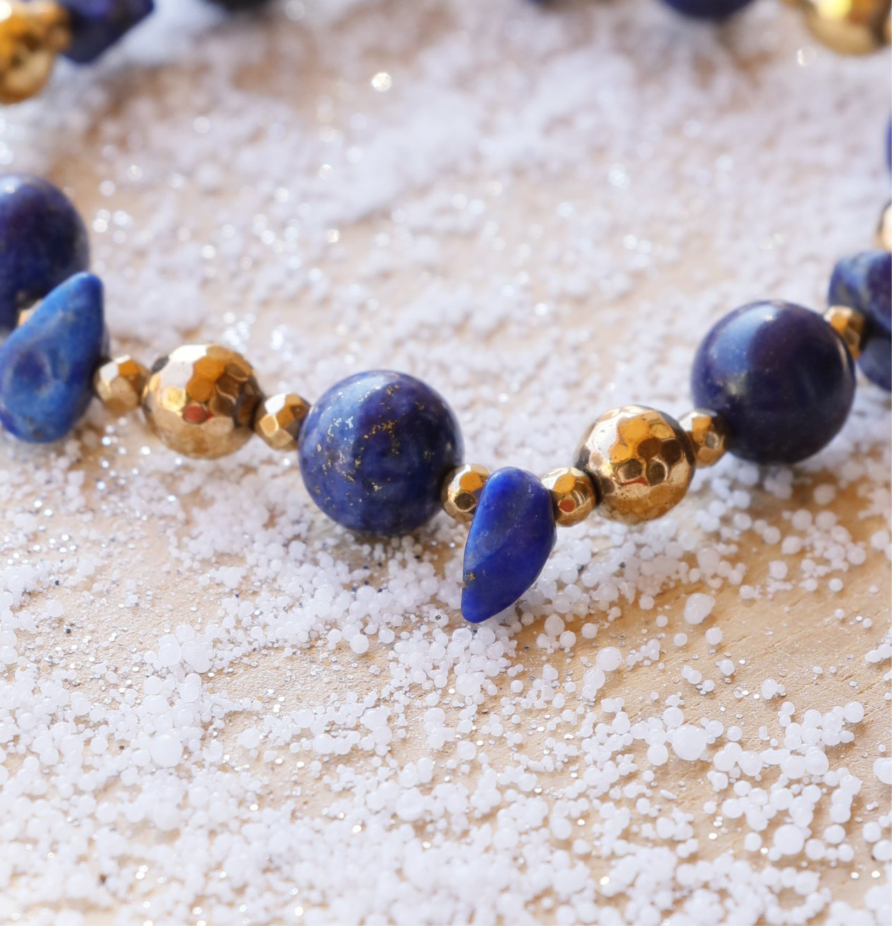 Bracelet JÑĀNA en Lapis Lazuli – Intuition & Communication Authentique