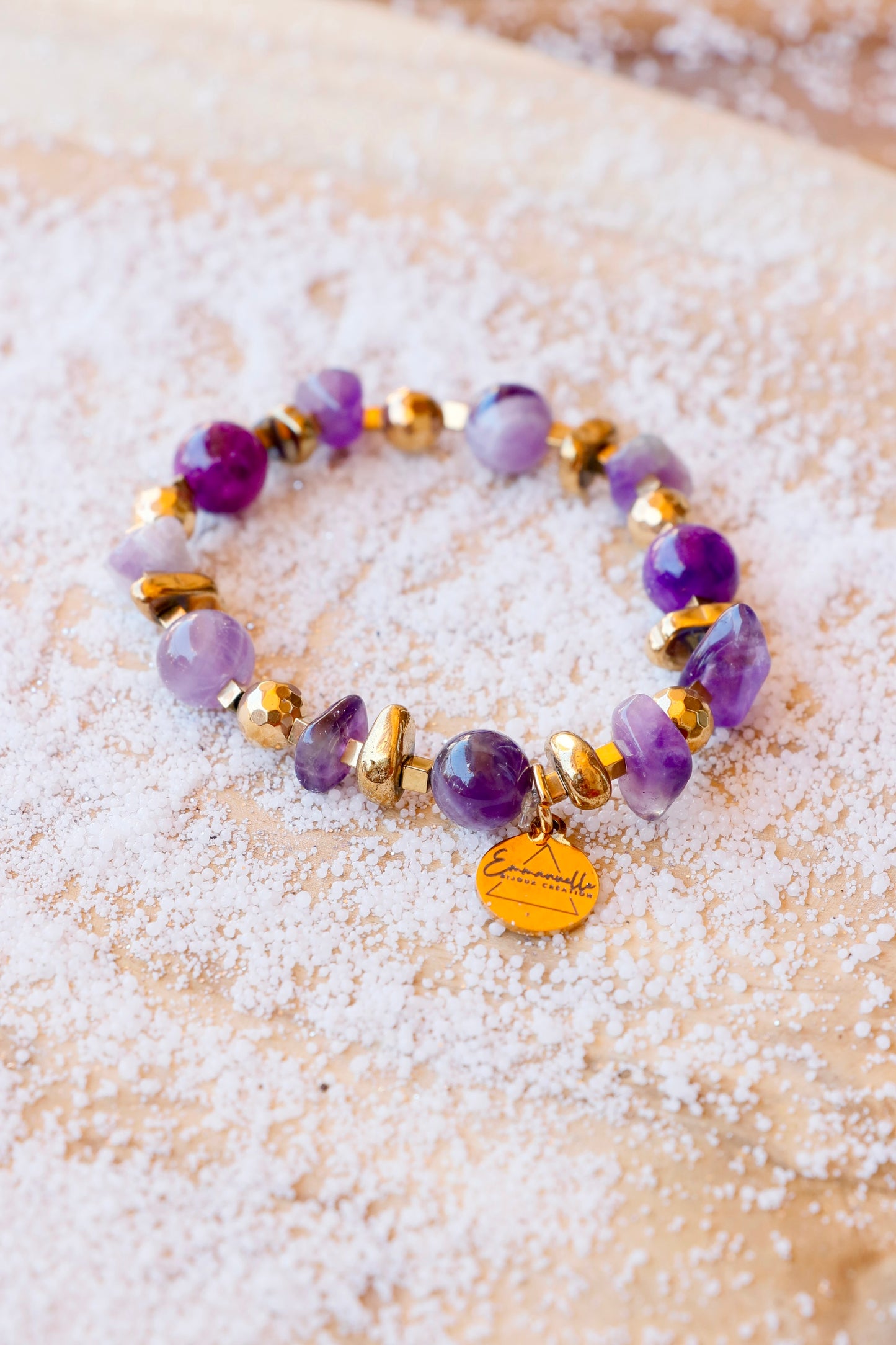 Bracelet MANTRA - Apaisement & Clarté Mentale en Améthyste