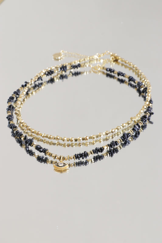 Collier Tour de Cou KSHAMA pendentif œil de protection ⟡ Je me protège contre les énergies négatives