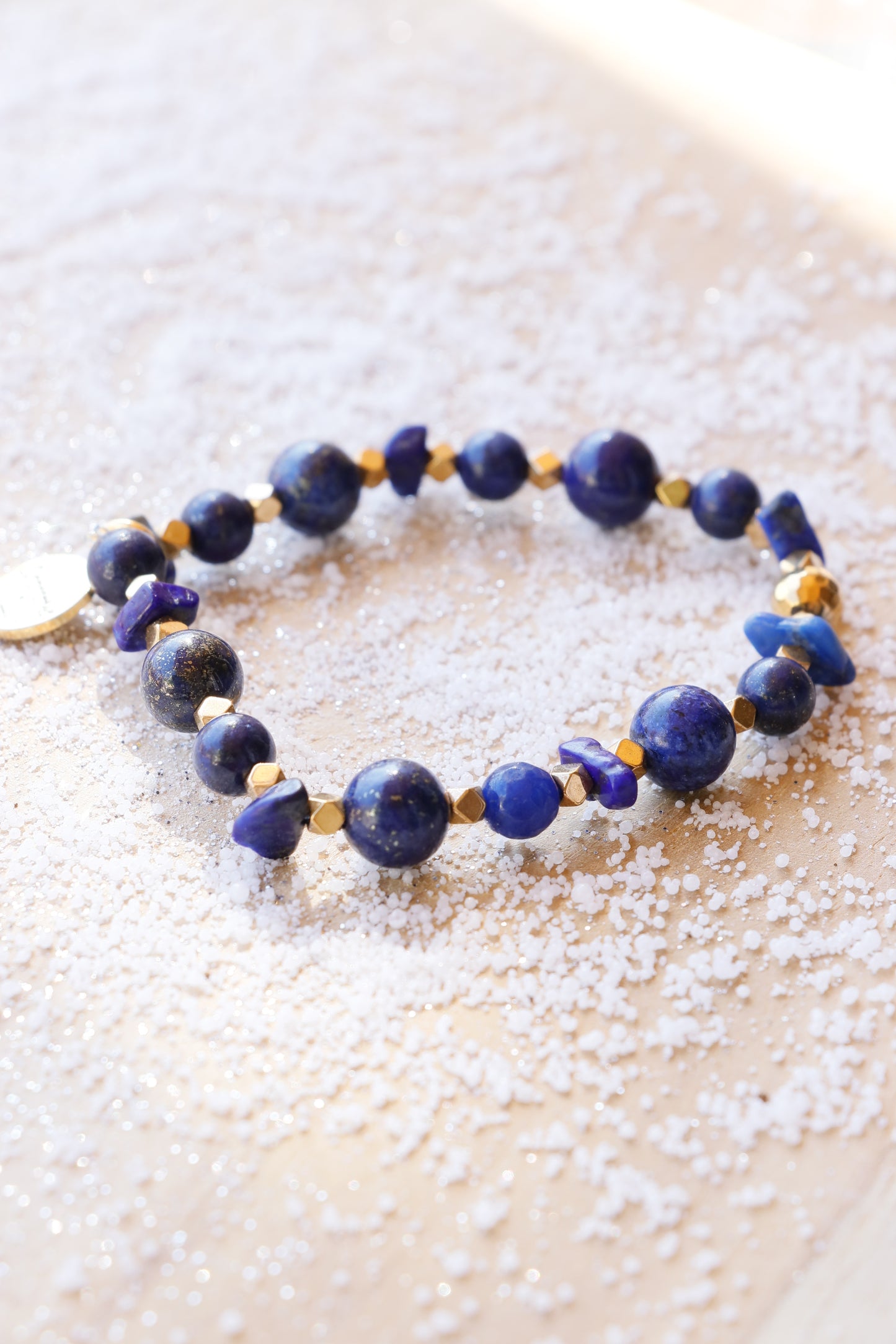 Bracelet JÑĀNA en Lapis Lazuli – Intuition & Communication Authentique
