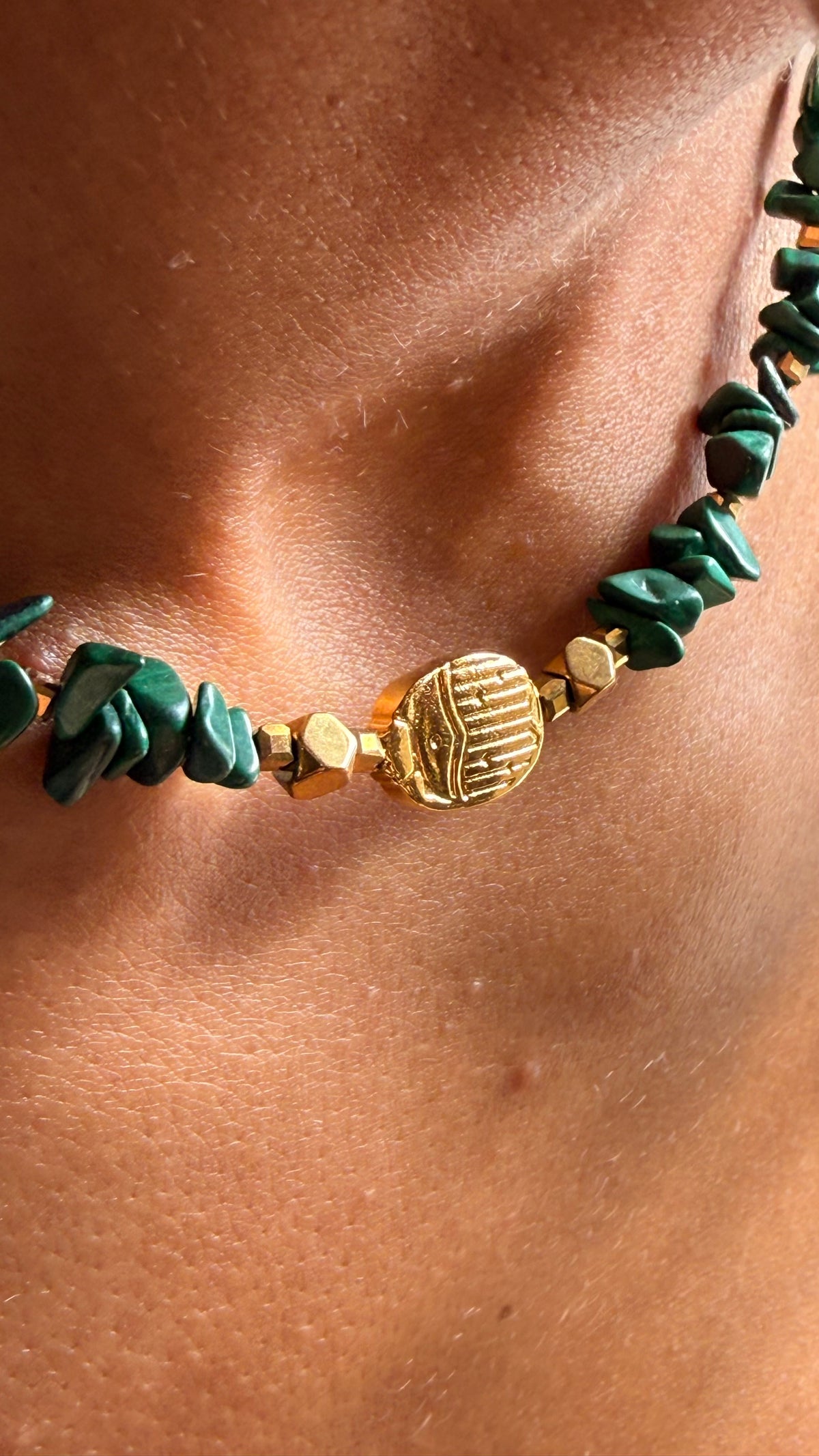ALTER — Collier Tour de Cou en Malachite | Régénération & Équilibre intérieur