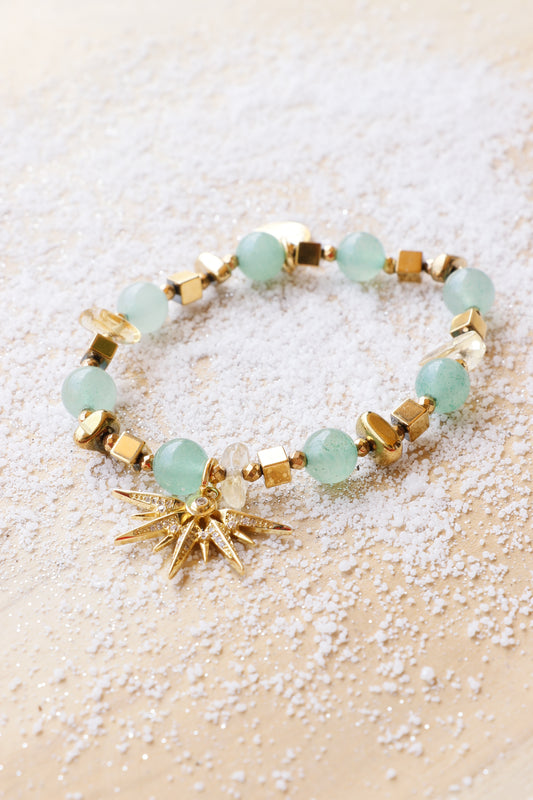 Bracelet SAMATA pour la Chance et l'Harmonie en Aventurine