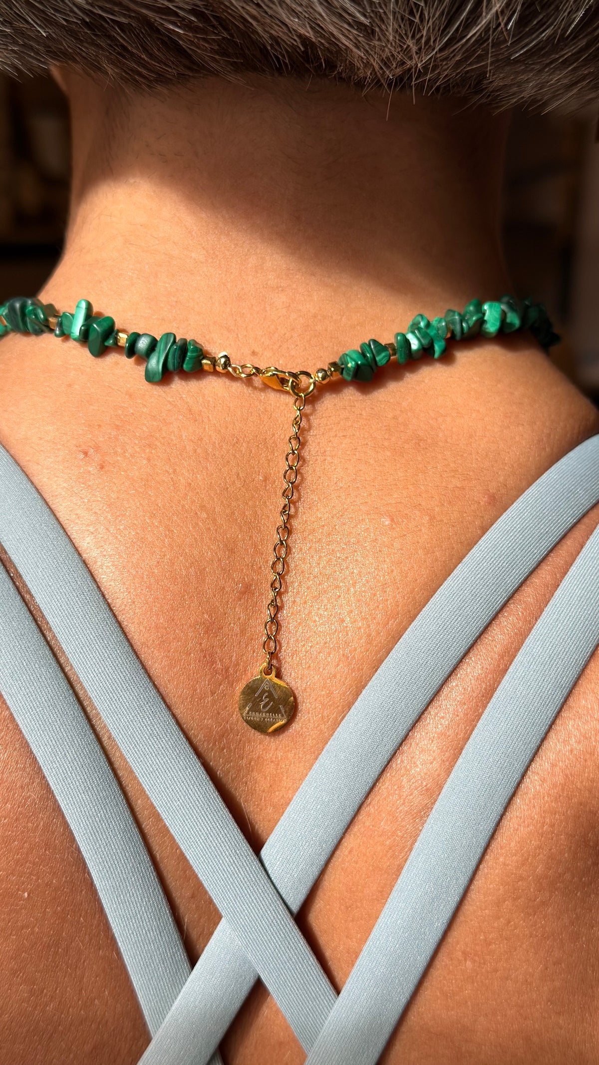 ALTER — Collier Tour de Cou en Malachite | Force & Équilibre intérieur