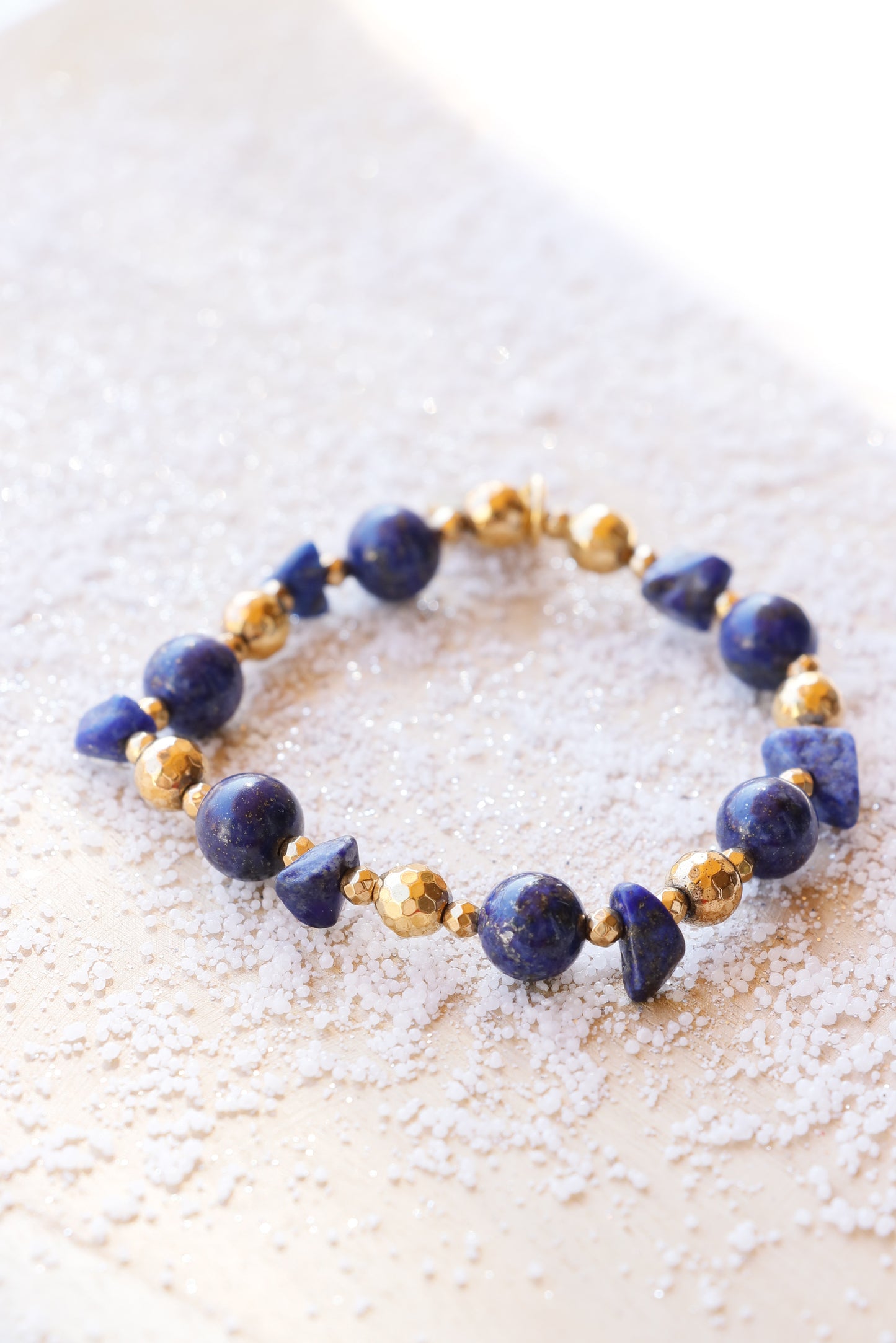 Bracelet JÑĀNA en Lapis Lazuli – Intuition & Communication Authentique