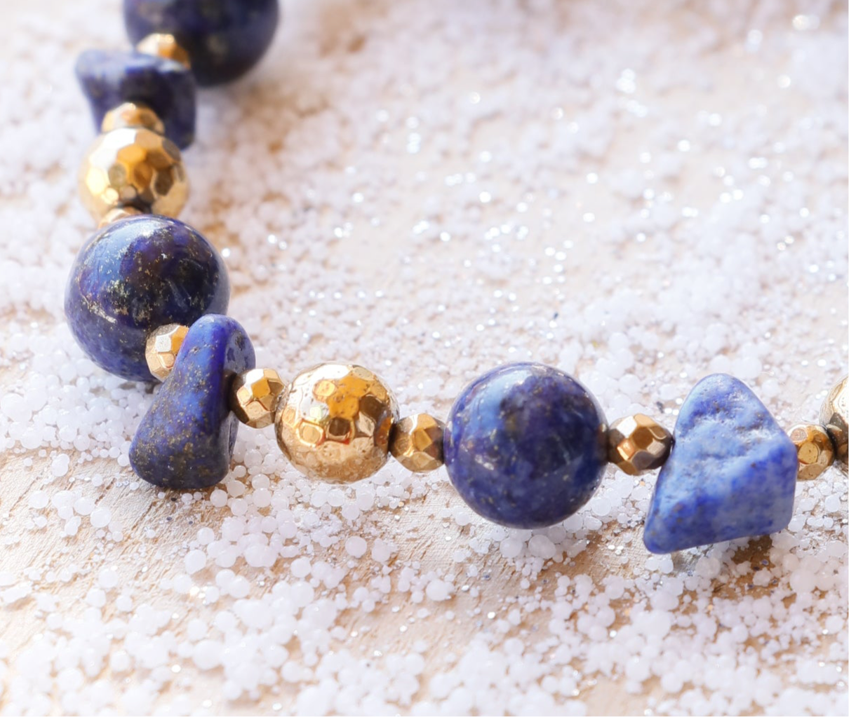 Bracelet JÑĀNA en Lapis Lazuli – Intuition & Communication Authentique