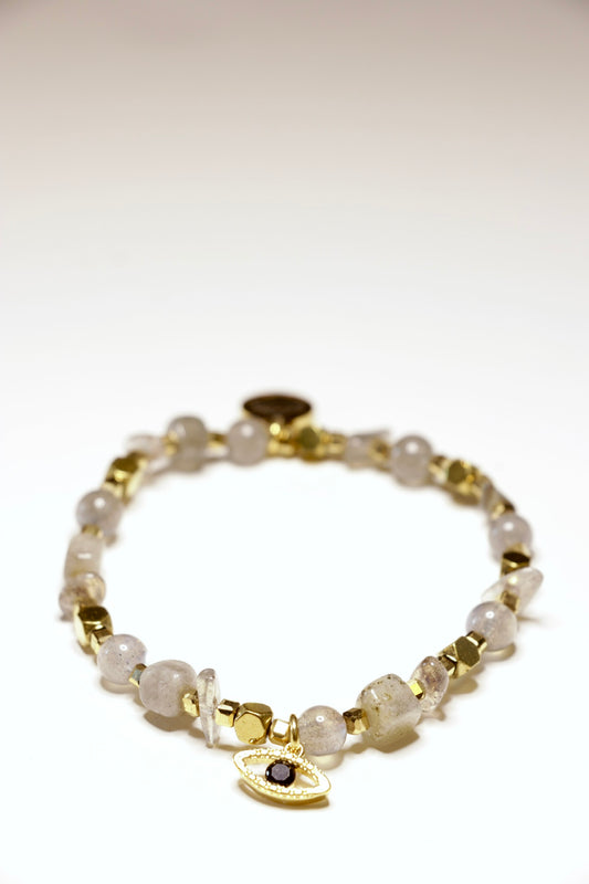 Bracelet MAYA Oeil de Protection Labradorite