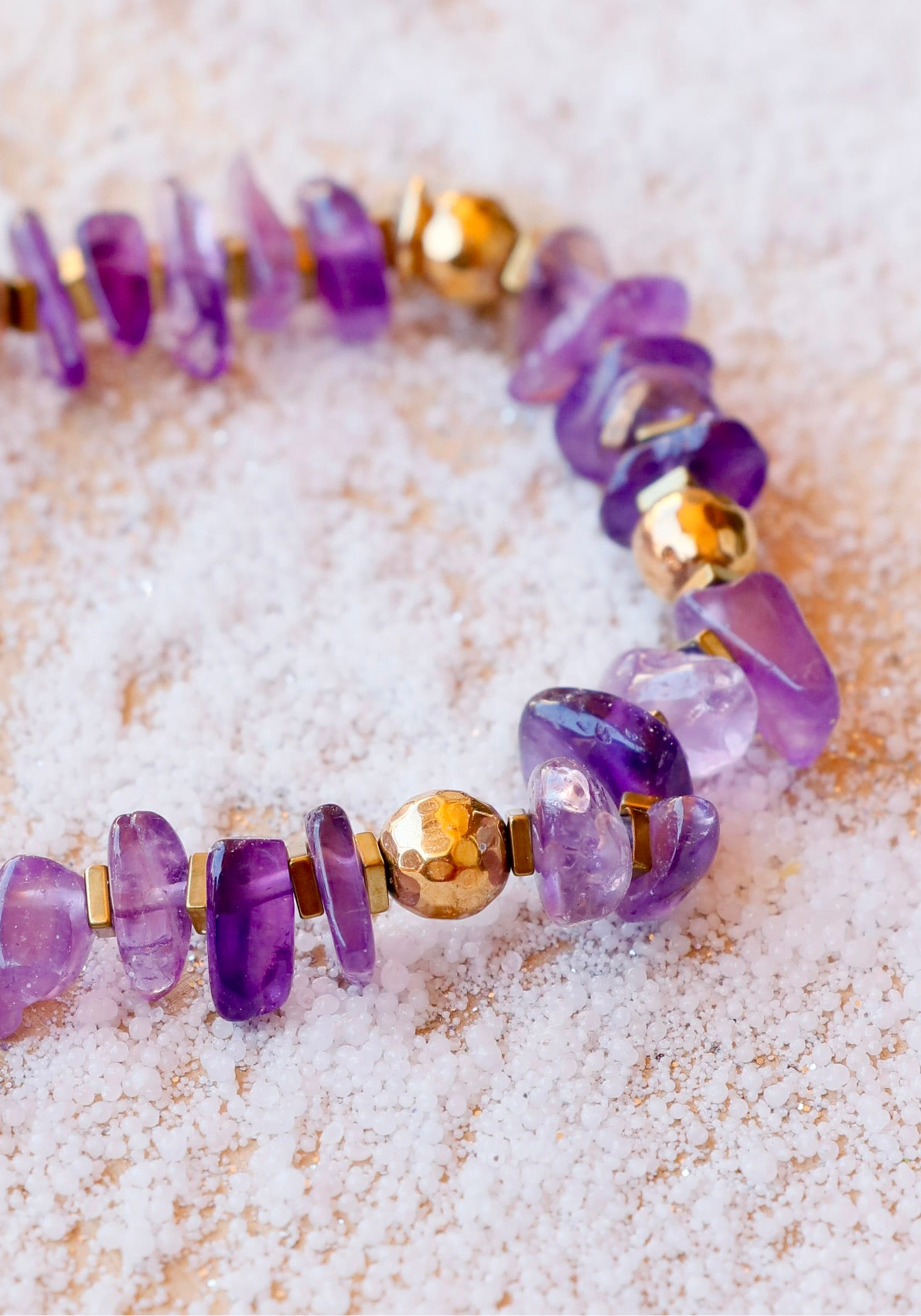 Bracelet MANTRA - Apaisement & Clarté Mentale en Améthyste