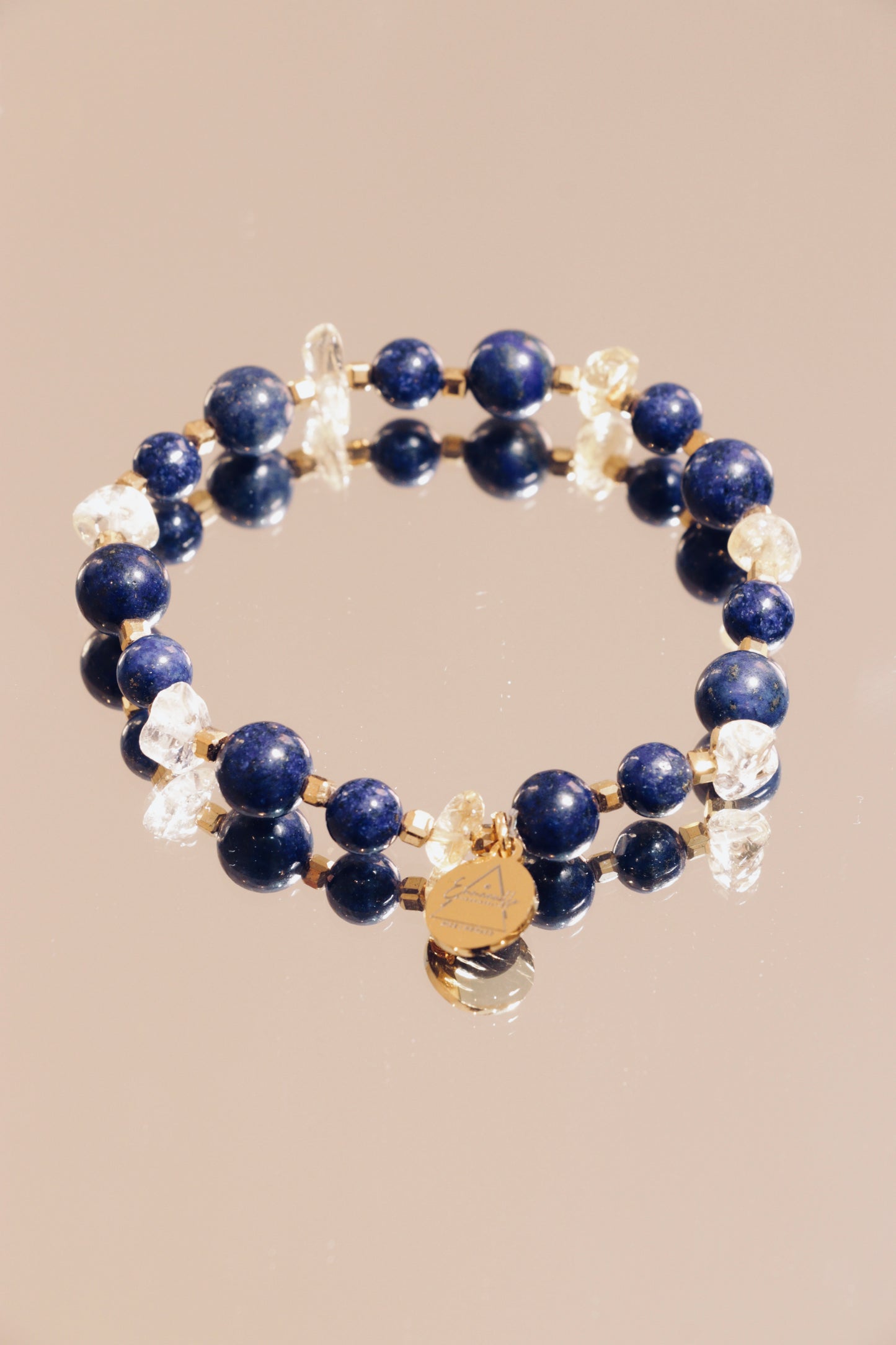Bracelet JÑĀNA en Lapis Lazuli – Intuition & Communication Authentique