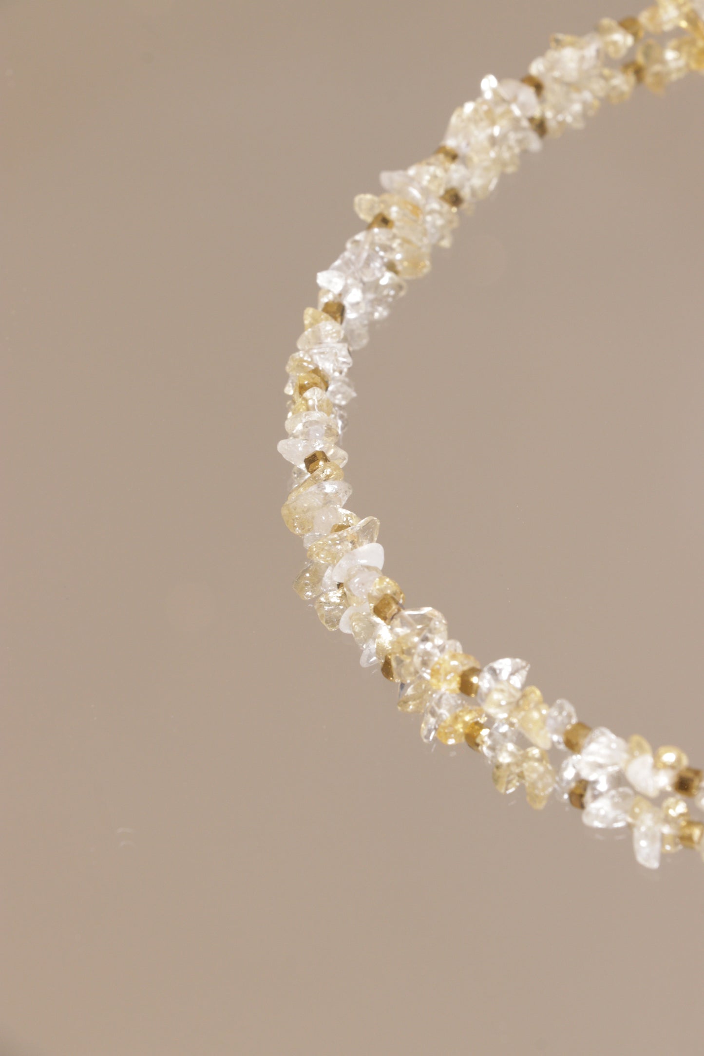 Collier Tour de cou pendentif scarabée LAKSHMI Abondance & Énergie Positive en Citrine