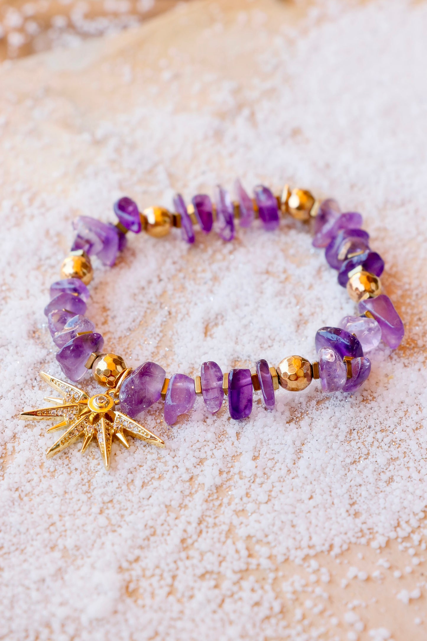 Bracelet MANTRA - Apaisement & Clarté Mentale en Améthyste
